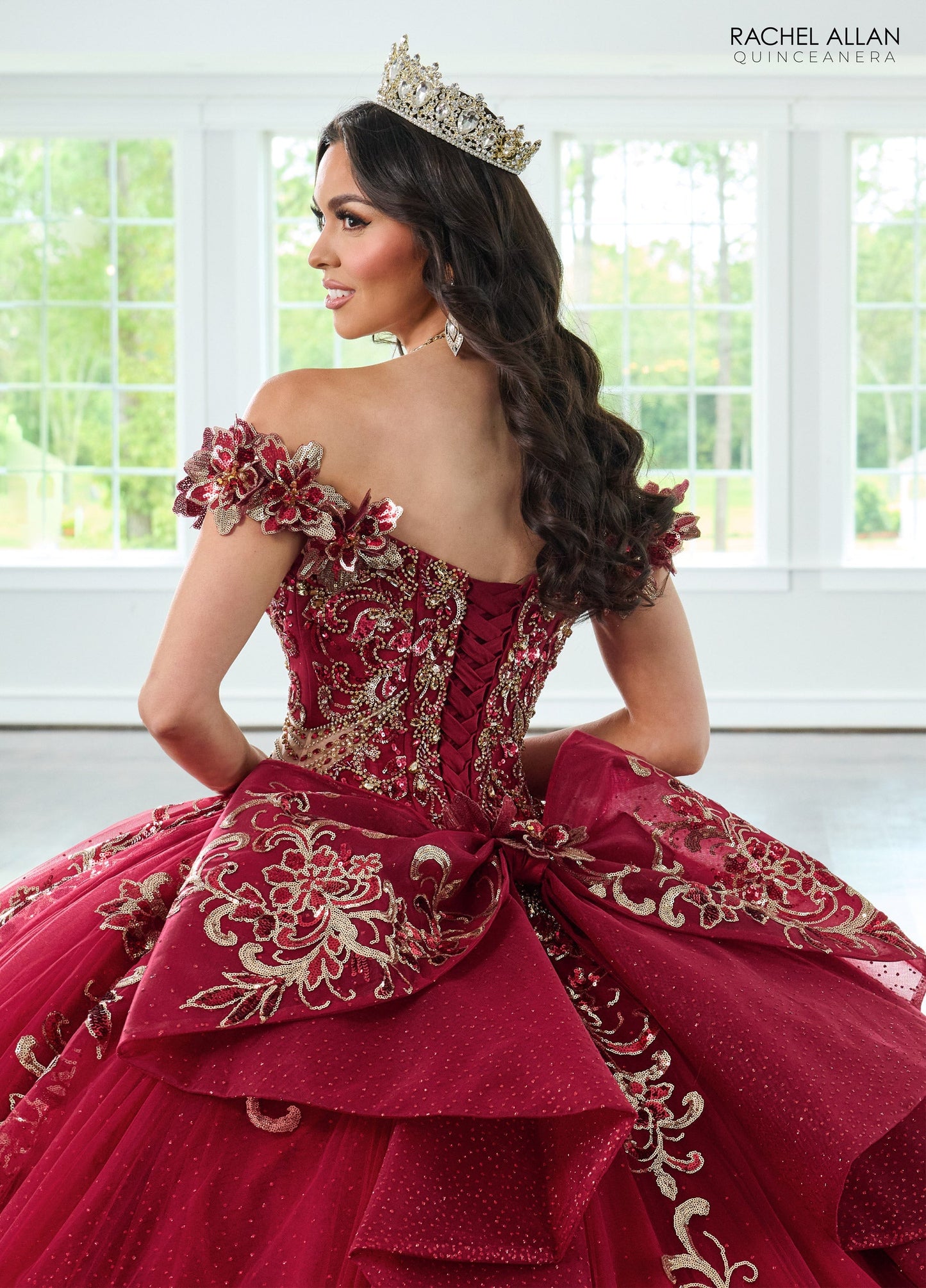 Rachel Allan RQ3145 Off Shoulder Quinceanera Dress