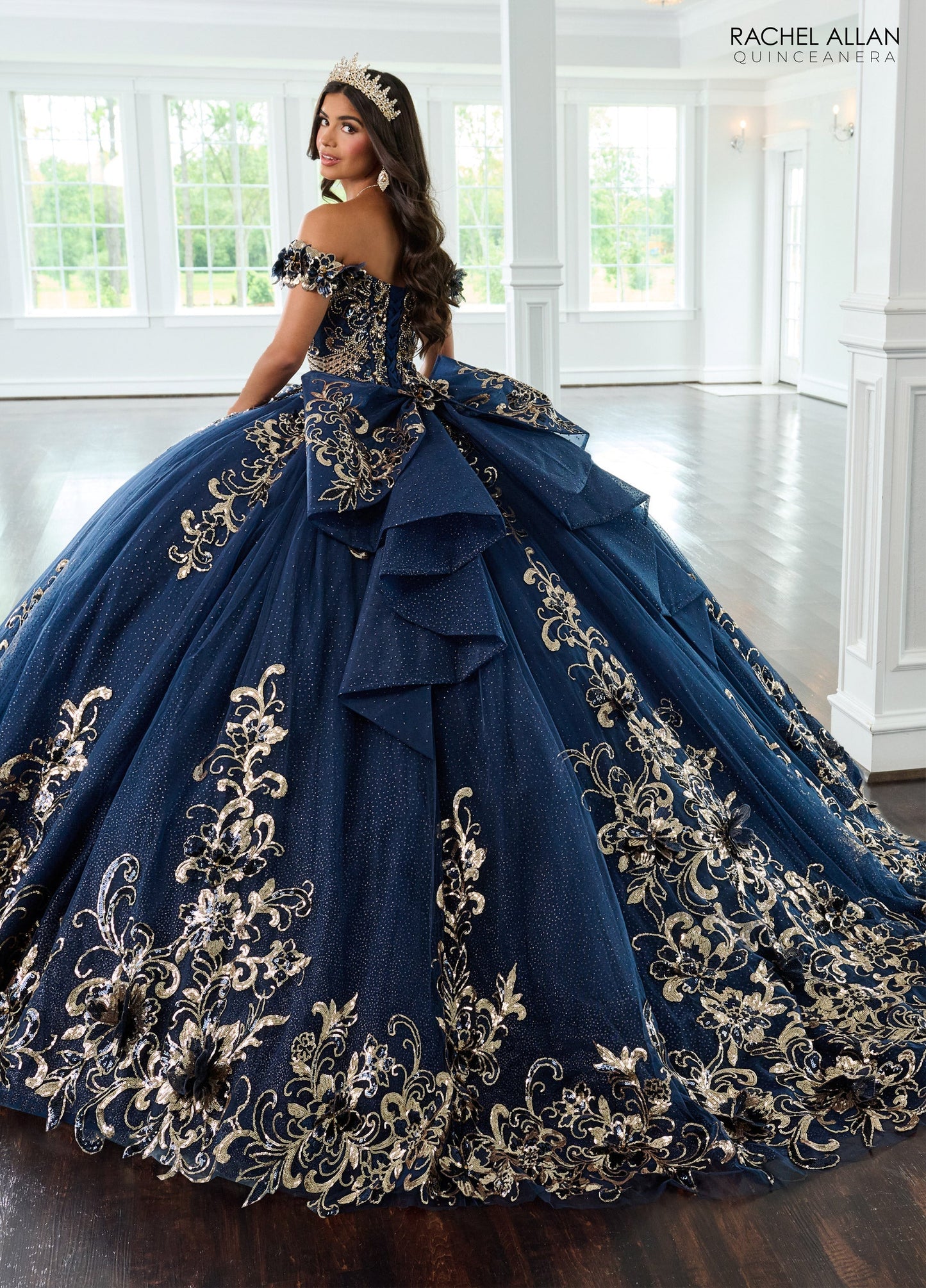 Rachel Allan RQ3145 Off Shoulder Quinceanera Dress