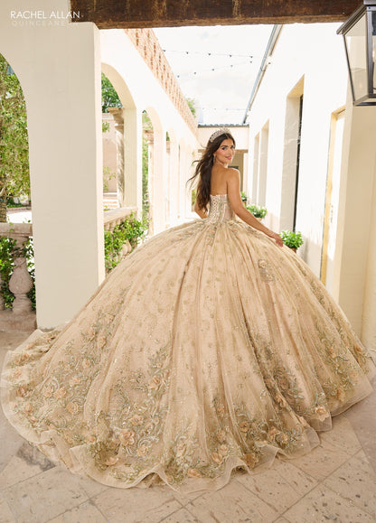 Rachel Allan RQ3146 Cape Sleeve Quinceanera Dress