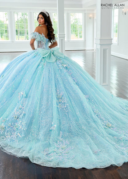 Rachel Allan RQ3149 3D Butterflies Quinceanera Dress