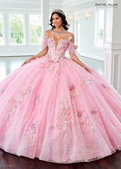 Rachel Allan RQ3149 3D Butterflies Quinceanera Dress