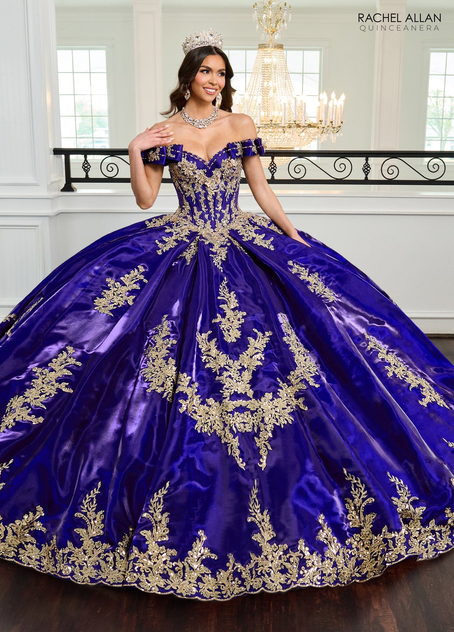 Rachel Allan RQ3151 Off Shoulder Quinceanera Dress