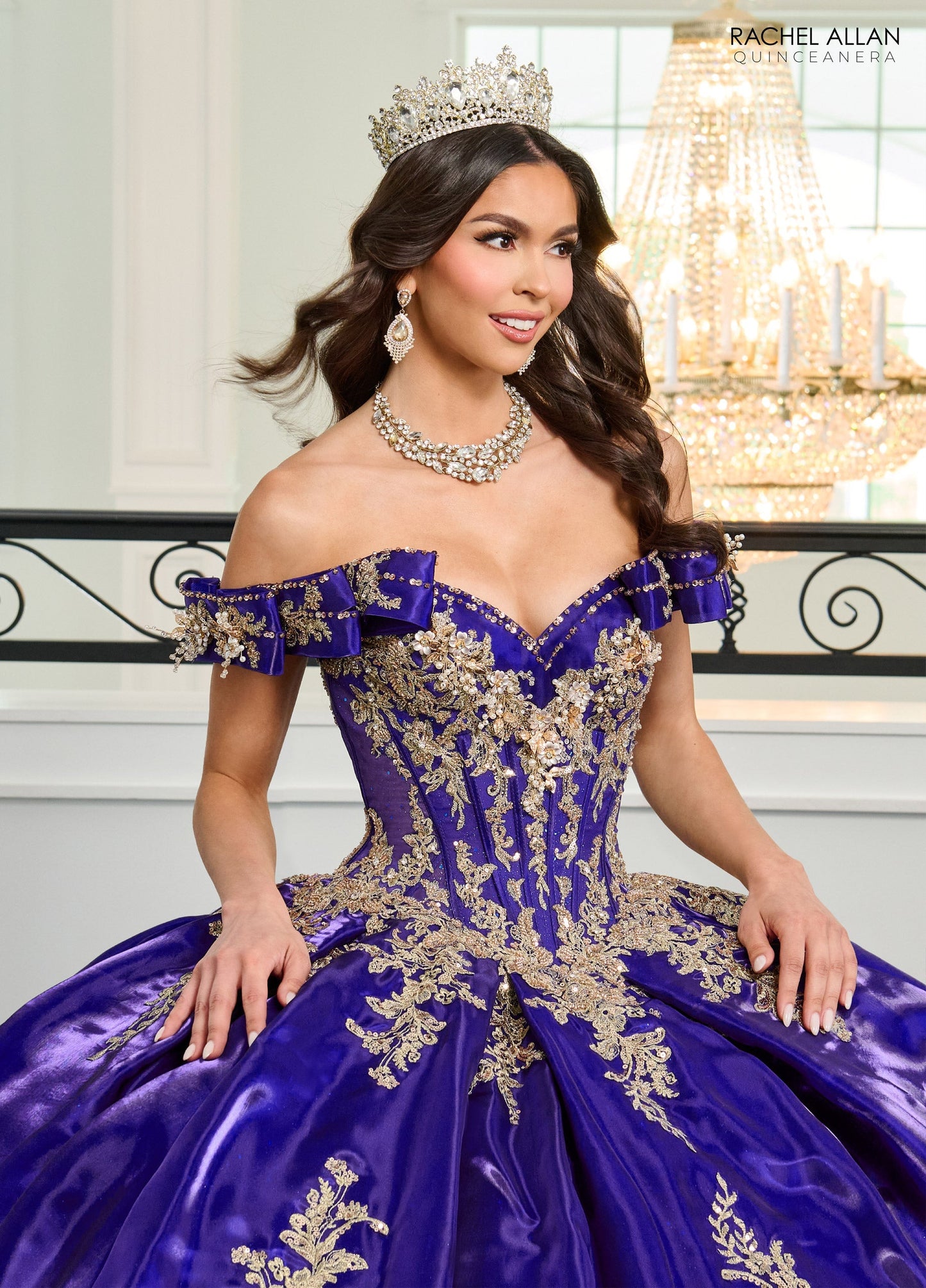 Rachel Allan RQ3151 Off Shoulder Quinceanera Dress