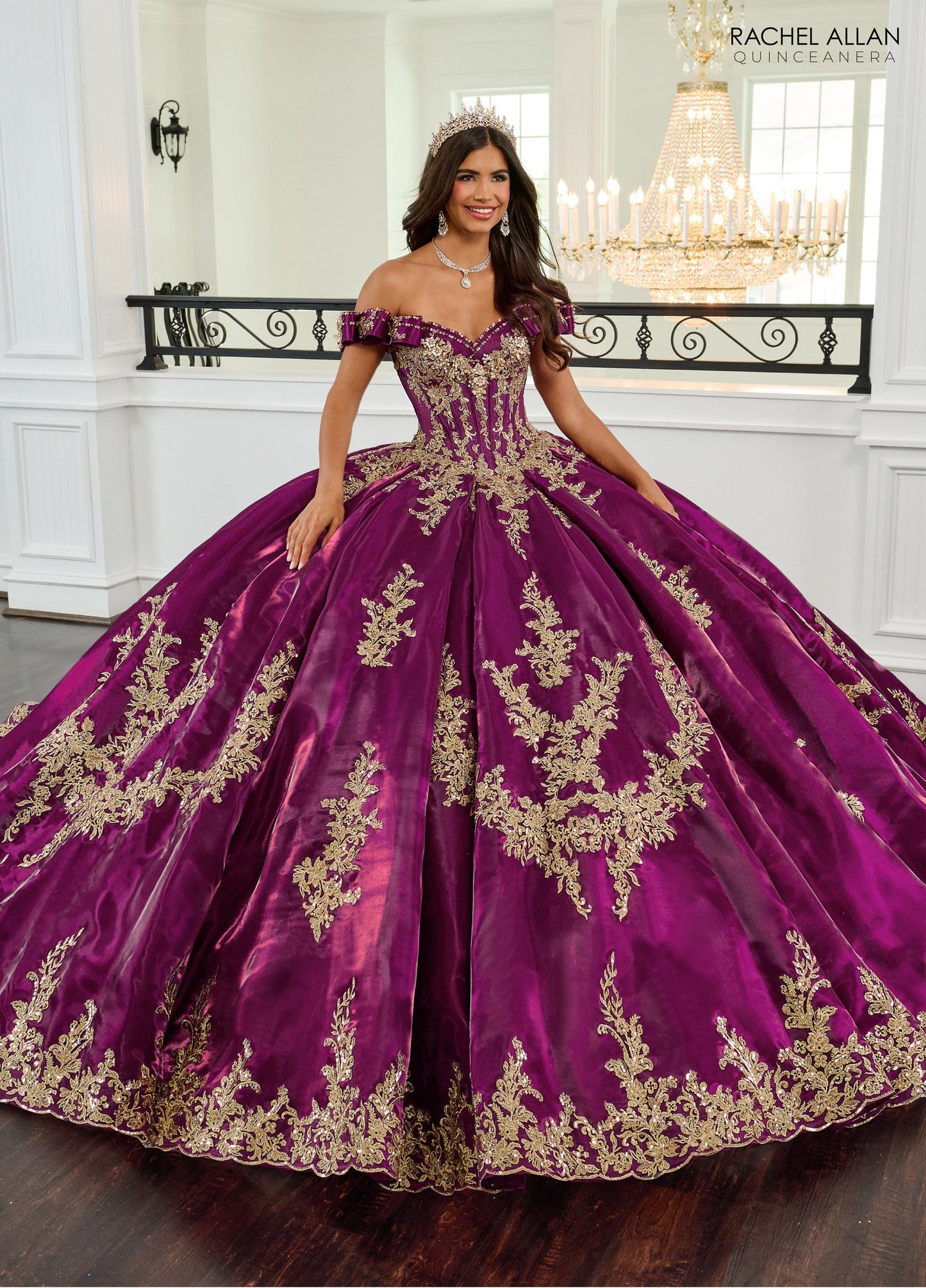 Rachel Allan RQ3151 Off Shoulder Quinceanera Dress