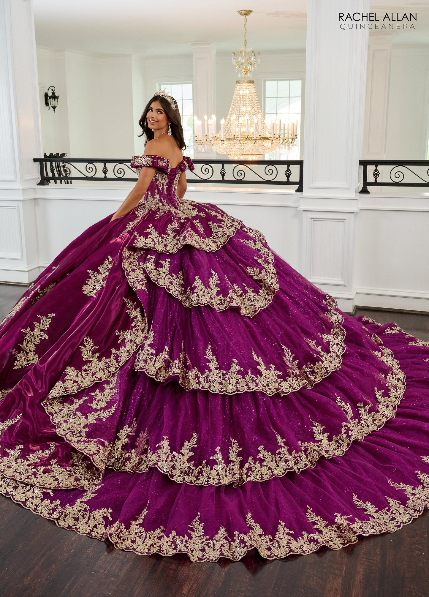 Rachel Allan RQ3151 Off Shoulder Quinceanera Dress