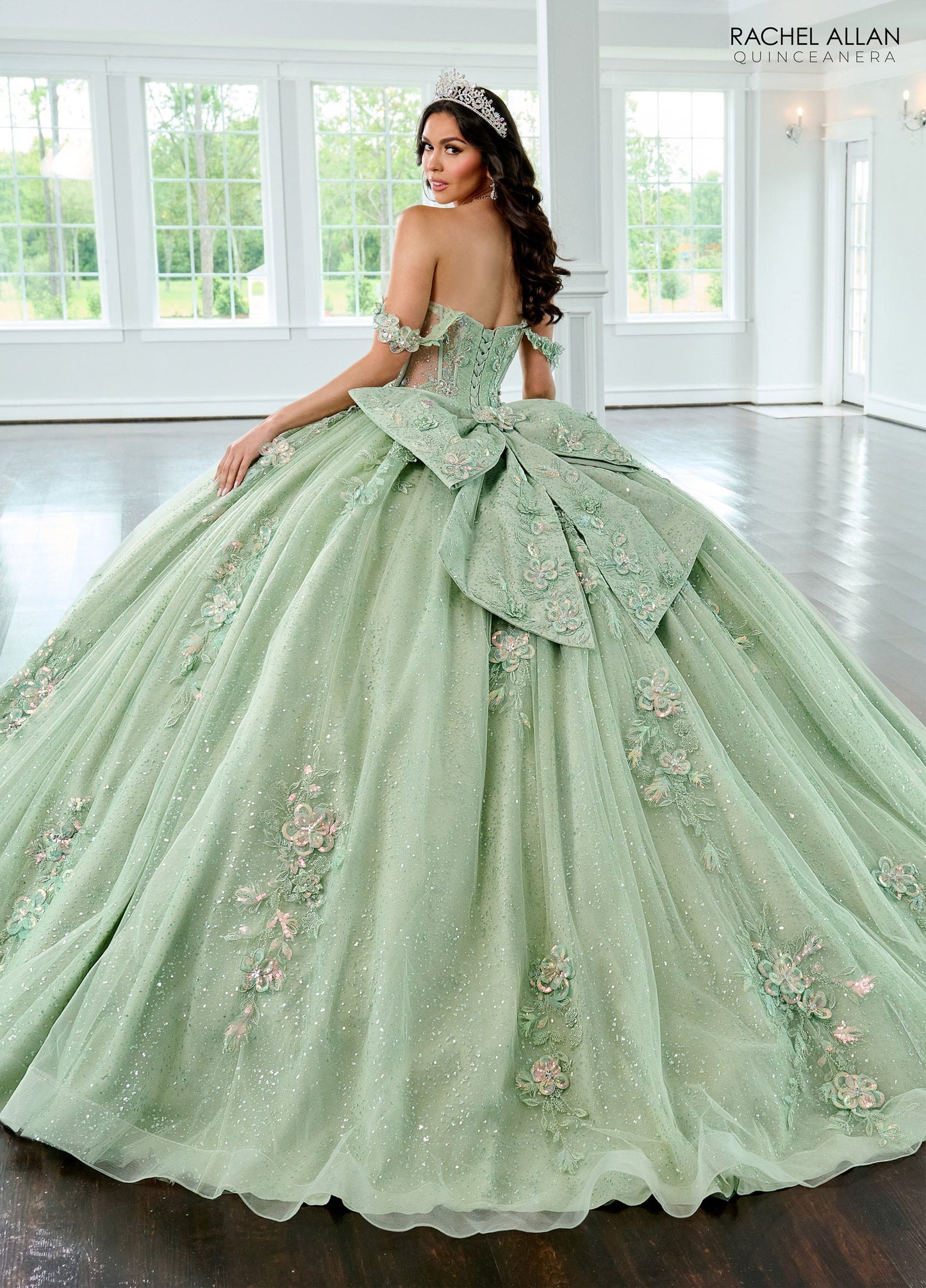 Rachel Allan RQ3154 Off Shoulder Quinceanera Dress