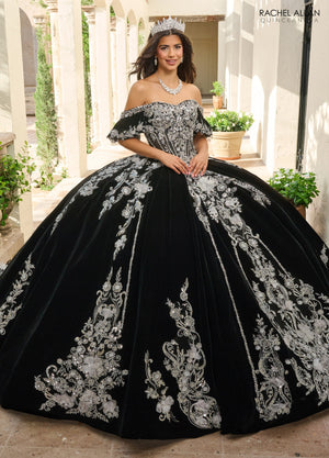 Rachel Allan RQ5011 Velvet Charro Quinceanera Dress