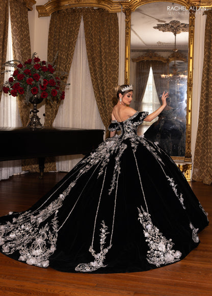 Rachel Allan RQ5011 Velvet Charro Quinceanera Dress