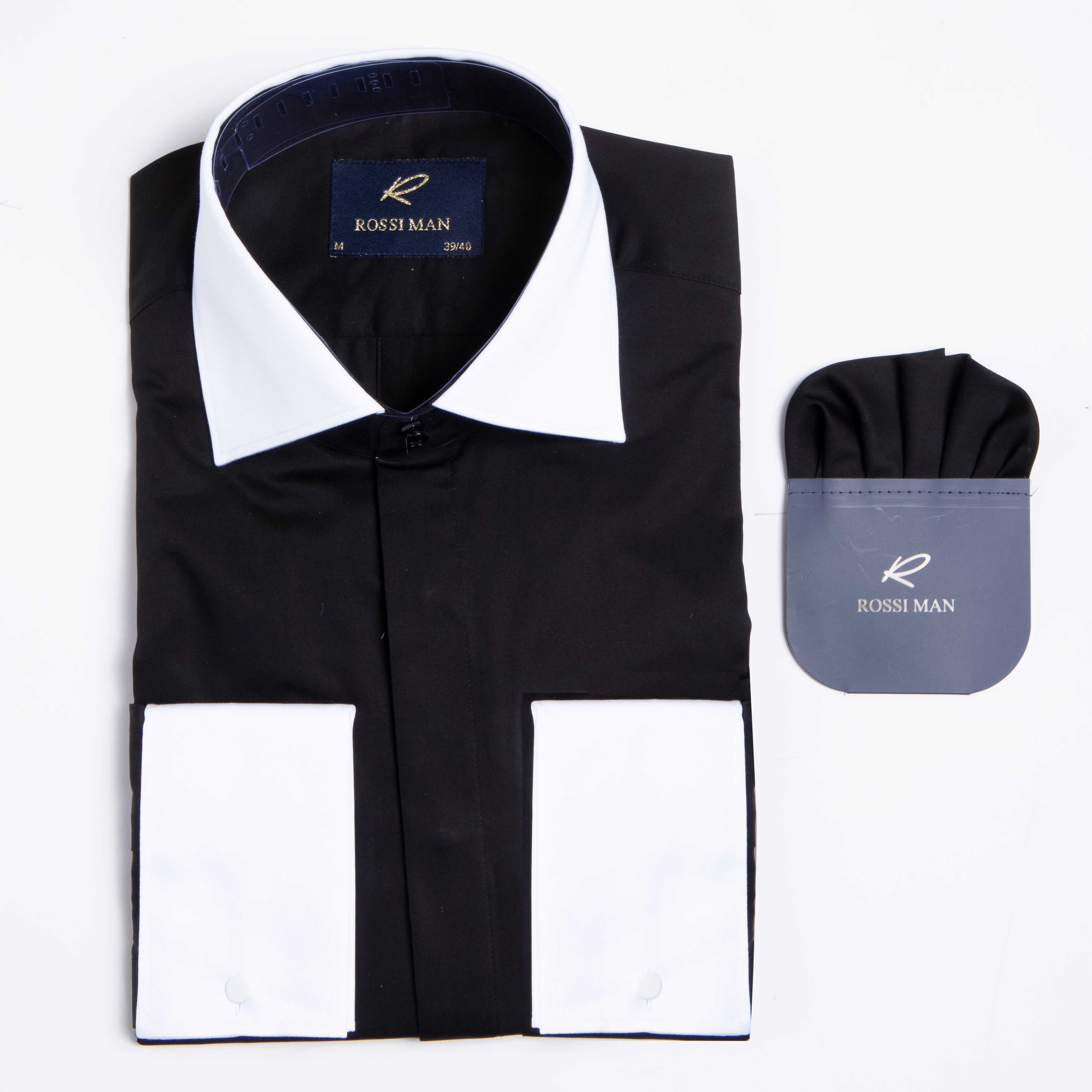 Menƒ??s Black RS2 Shirt by Rossi Man