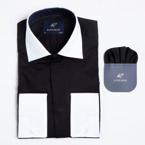 Men's Black RS2 Shirt by Rossi Man