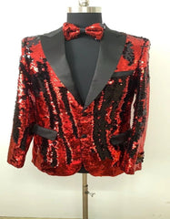 Mens White and Gold Reversible Sequin Prom and Wedding Blazer - Men's Tuxedo USA