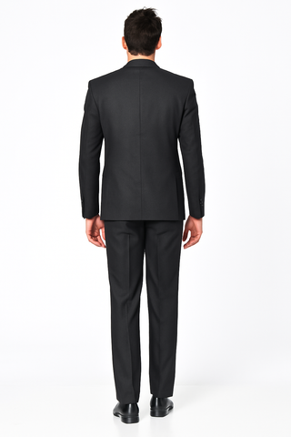 Pleated Suit - Mens Suits With Pleated Pant -  Regular Charcoal Grey Fit Suit