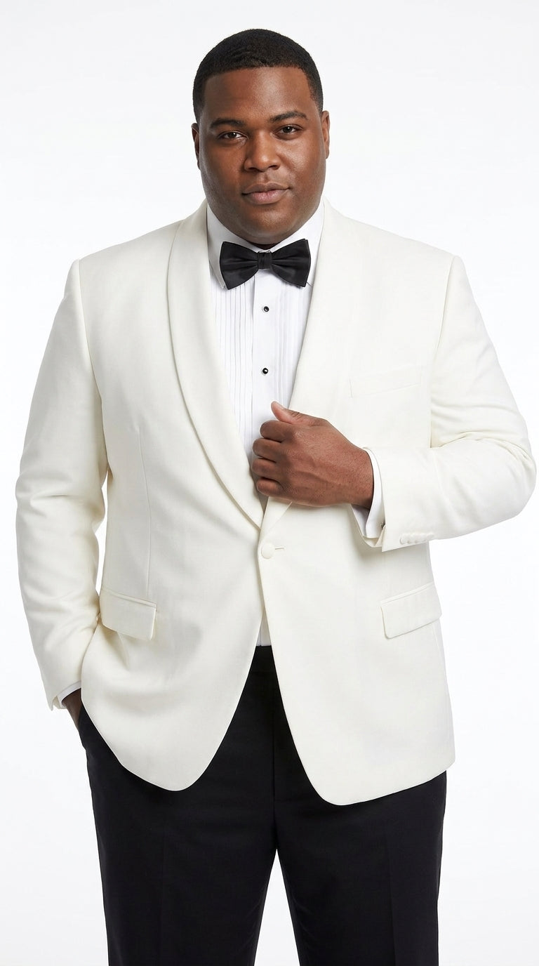 Men’s Ivory Traditional Shawl Dinner Jacket, Designer Formal Wedding Tuxedo Blazer