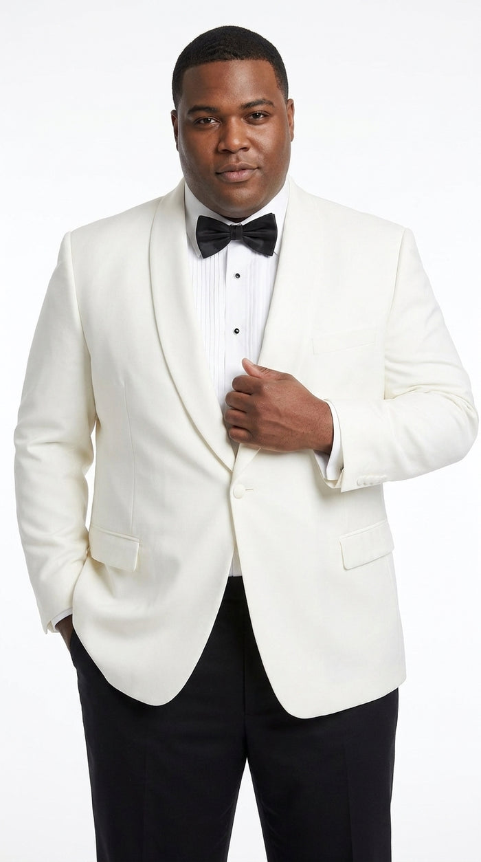 Men’s Ivory Traditional Shawl Dinner Jacket, Designer Formal Wedding Tuxedo Blazer