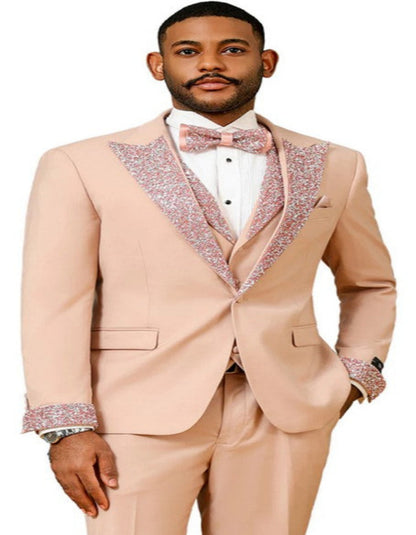 Rose Gold Prom Tuxedo
