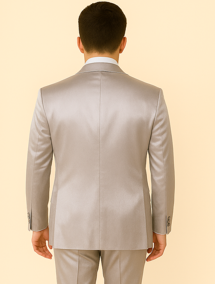Rossi Man LEO RM1622 ?? Off-White Slim Fit 3-Piece Designer Suit for Men