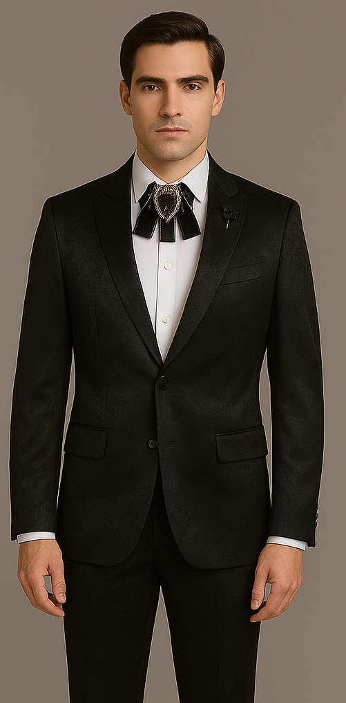 Rossi Man Leo RM1907 ?? Men's Modern Slim Fit 2-Piece Suit | Stylish Formal