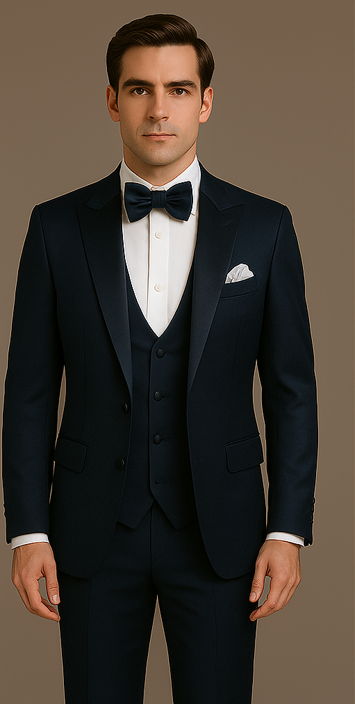 Rossi Man Leo Tuxedo RM1102 ?? Modern 3-Piece Formal Suit for Men | Stylish Tuxedo Set