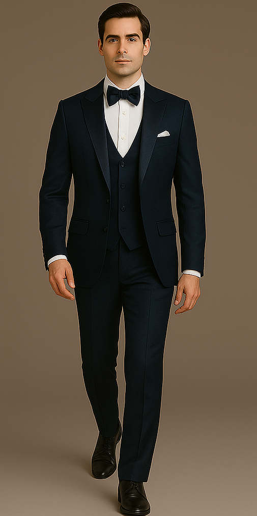 Rossi Man Leo Tuxedo RM1102 ?? Modern 3-Piece Formal Suit for Men | Stylish Tuxedo Set