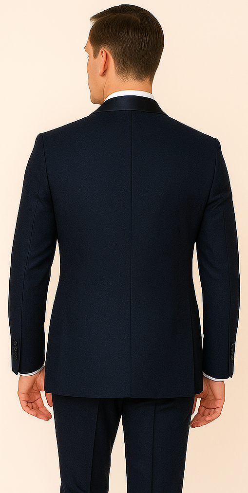 Rossi Man RM1252 ?? Men's 3-Piece Smoking Style Tuxedo for Elegant Evenings