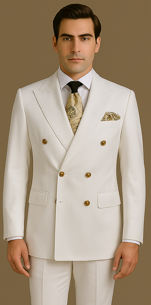 Rossi Man Milano RM1770 ?? Men's Modern Slim Fit 3-Piece Suit | Formal