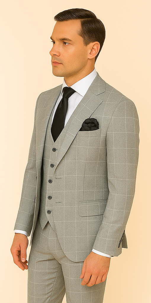 Rossi Man RM1851 Tom ƒ?? Men's Slim Fit Suit for Modern Elegance