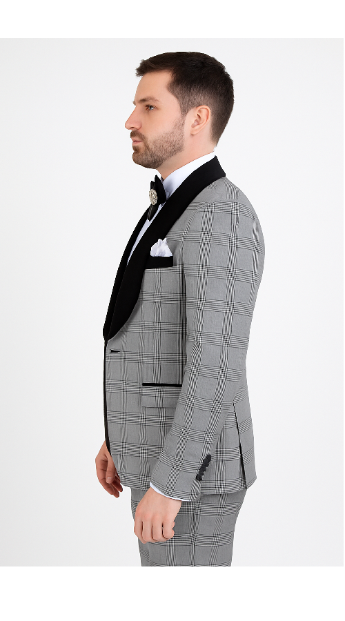 Rossi Man RM1295 Classic 3-Piece Smoking Tuxedo for Men