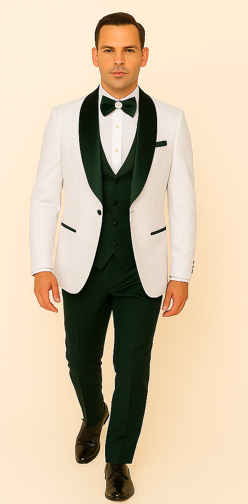 Rossi Man RM1482 ?? Men's 3-Piece Tuxedo from the Smoking S Collection