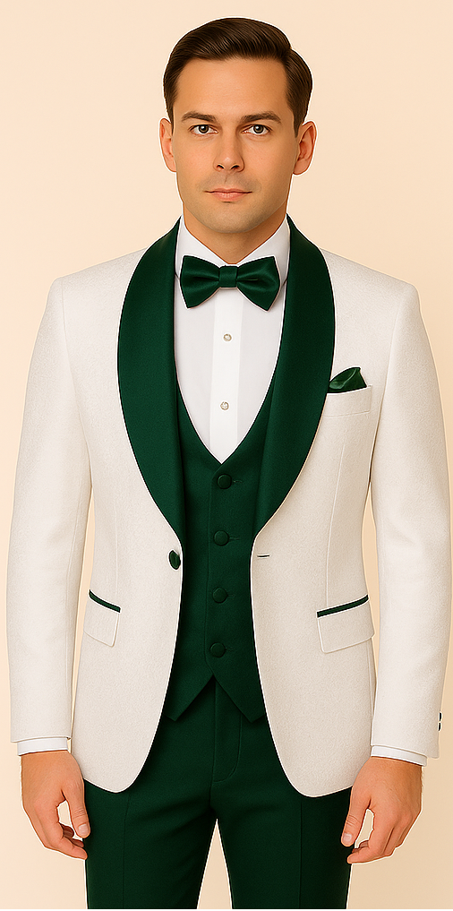 Rossi Man RM1482 ?? Men's 3-Piece Tuxedo from the Smoking S Collection