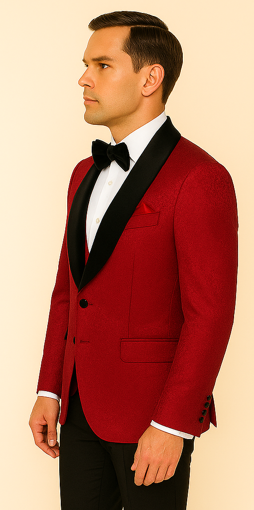 Rossi Man RM1448 ?? Elegant Smoking Style 3-Piece Tuxedo Set for Men