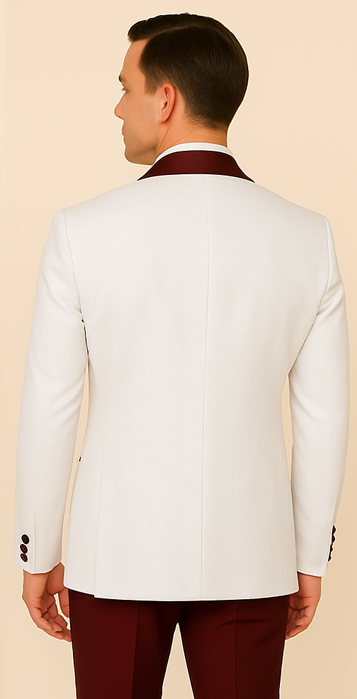 Rossi Man RM1480 ?? Men's 3-Piece Smoking Style Tuxedo Suit for Formal