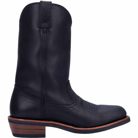 Dan Post Mens Albuquerque 12 Round Toe Black Leather Cowboy Boot