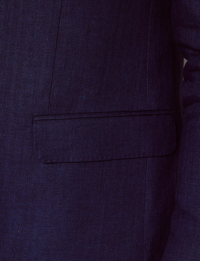 Mens Linen Suit For Beach Wedding - Summer Suit in Royal Blue - Men's Tuxedo USA