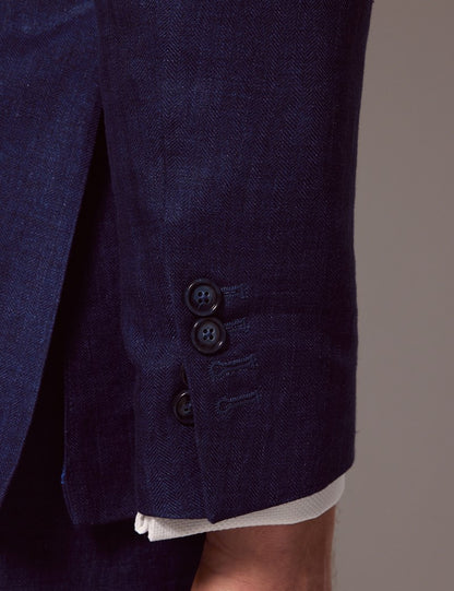Mens Linen Suit For Beach Wedding - Summer Suit in Royal Blue - Men's Tuxedo USA