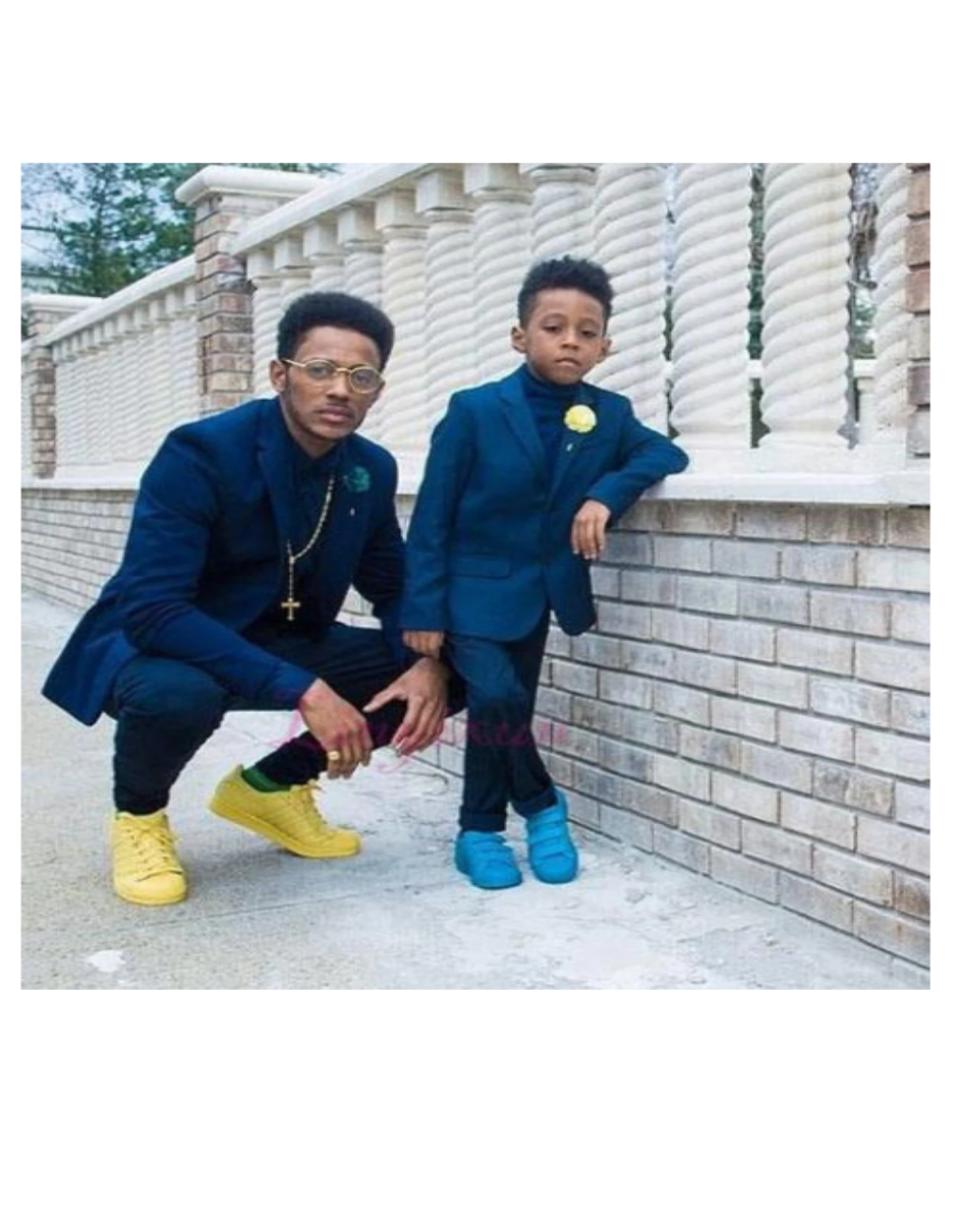 Royal Blue Dad And Son Matching Suit