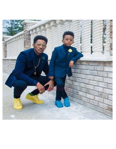 Royal Blue Father ~ Dad And Son Matching Suits
