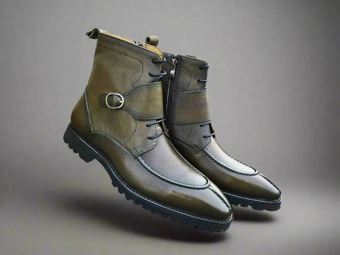 Carrucci Rugged Split Toe Lace-up Boot