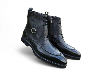 Rugged Split Toe Lace-up Boot Carrucci