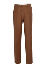 Mens Basic Two Button Slim Fit Suit in Rust - Men's Tuxedo USA