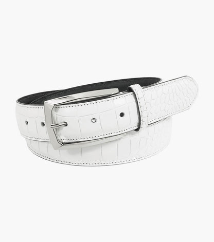 Stacy Adams Ozzie Croc Emboss Belt by Stacy Adams Shoes