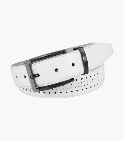 Stacy Adams Pacer Perf Leather Belt by Stacy Adams Shoes