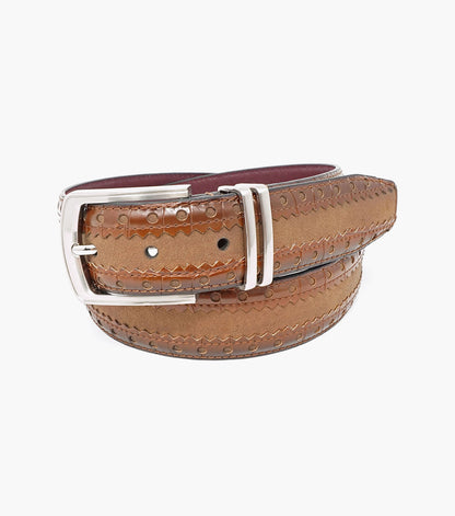 Stacy Adams Gustavo Mixed Material Belt by Stacy Adams Shoes