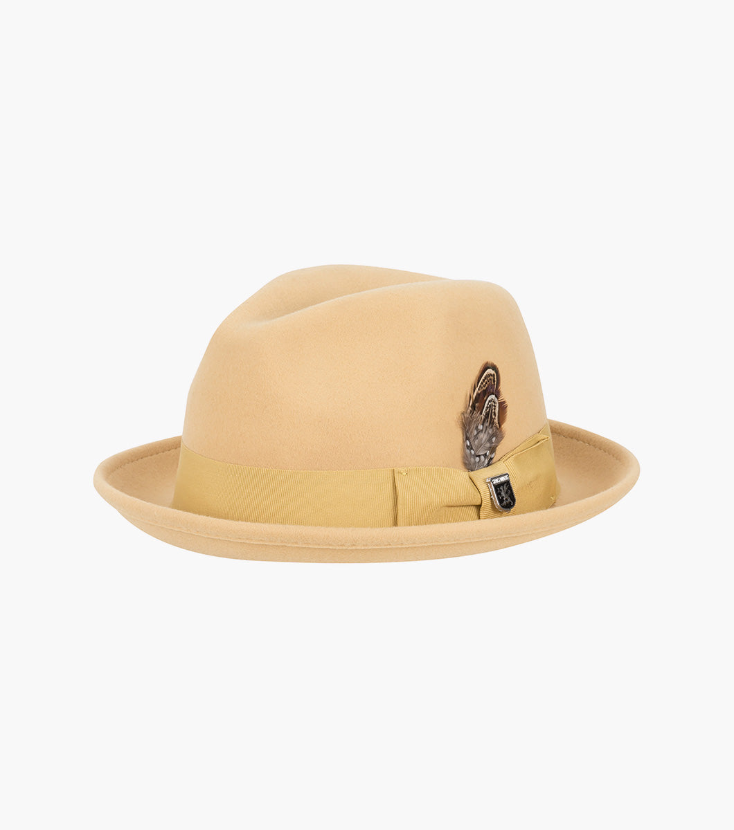 ARI FEDORA Wool Felt Pinch Front Hat