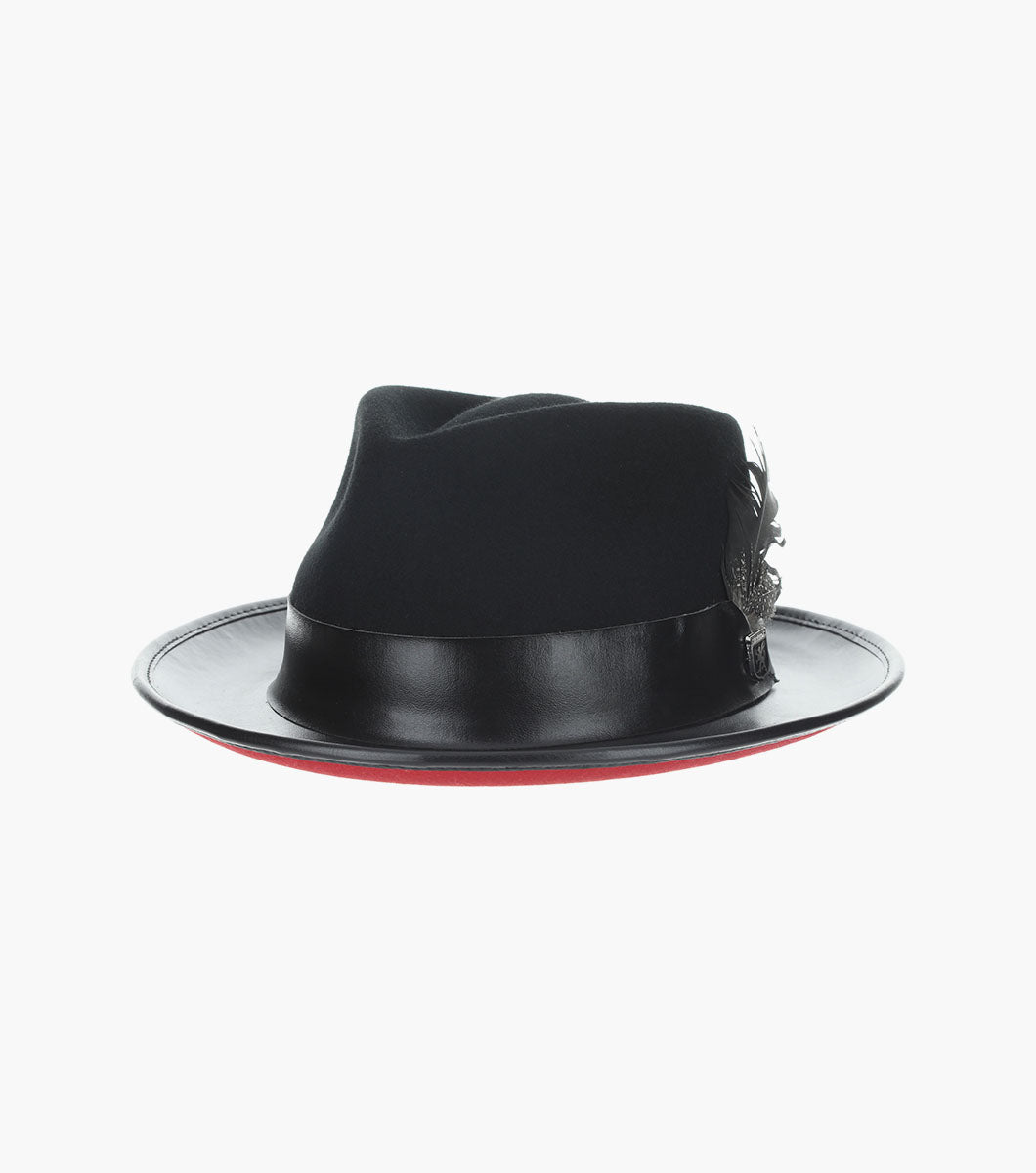PROVO FEDORA Wool Felt Pinch Front Hat