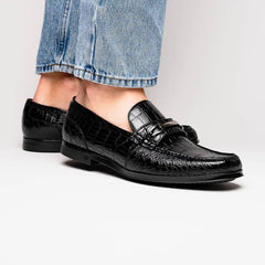 marco-di-milano-hugo-mens-shoes-black-stylish-exotic-alligator-horsebit-loafers