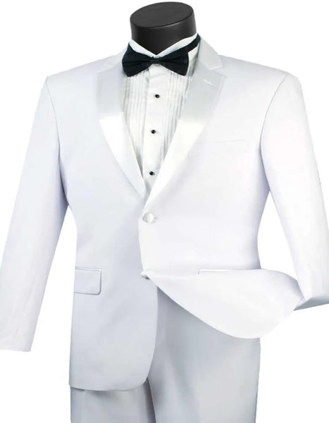 Men's Designed All White Suit For Men Two Button Tuxedos main image 0