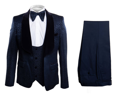 Rossi Man RM1445 ?? Classic Smoking Style 3-Piece Formal Tuxedo for Men