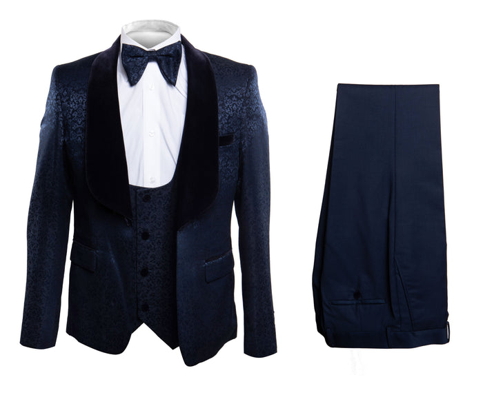 Rossi Man RM1445 ?? Classic Smoking Style 3-Piece Formal Tuxedo for Men