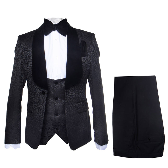 Rossi Man RM1446 ?? Classic 3-Piece Smoking Style Tuxedo Suit for Men