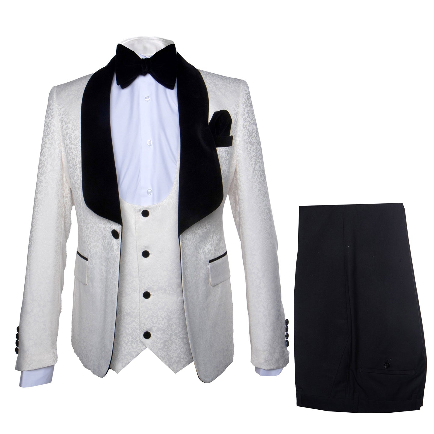 Rossi Man RM1449 ?? Formal 3-Piece Smoking Style Tuxedo for Men